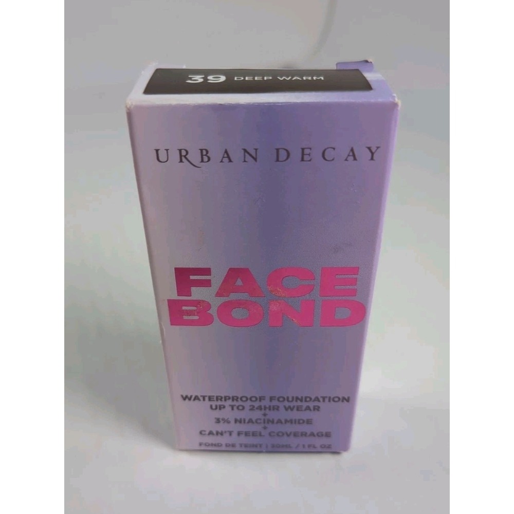 Urban Decay Face Bond Waterproof Foundation 24HR 3% Niacinamide 39 Deep Warm‎